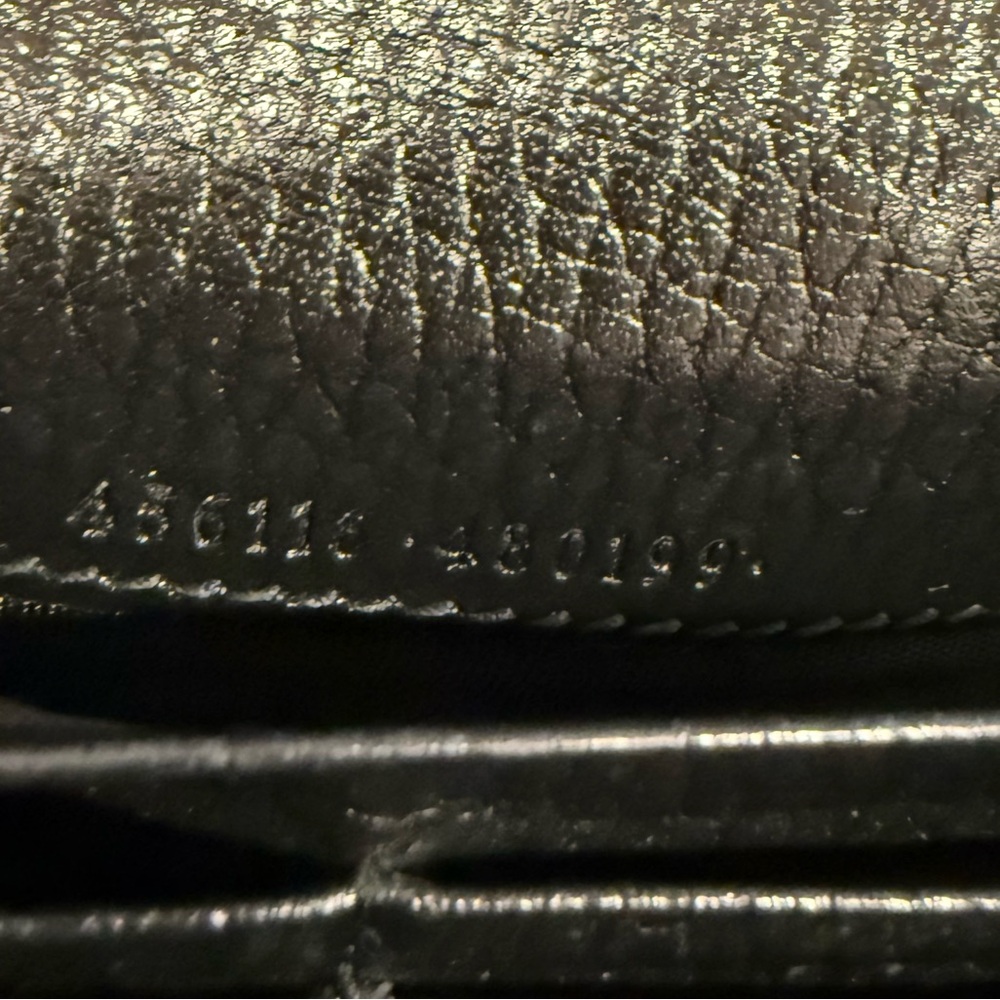 ✨SALE✨ Gucci Black Leather GG Wallet - Picture 9 of 9